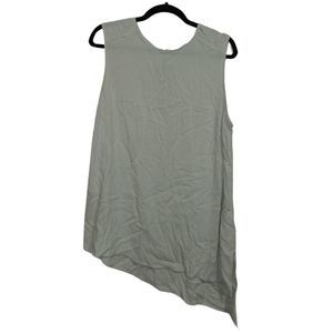 H By Halston Heather Oatmeal Asymmetrical Tank Sleeveless Tunic Womens Size 16